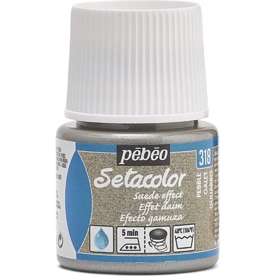 Pébéo Setacolor opaque farba na textil Suede effect 318 pebble 45 ml