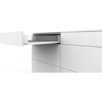 Cemux H Box SLIM skleněné bočnice bílá H84/500 mm