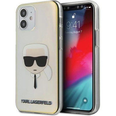 KARL LAGERFELD Защитен калъф Karl Lagerfeld Iridescente Head за Apple iPhone 12 mini, Transparent Multicolor (3700740482926)