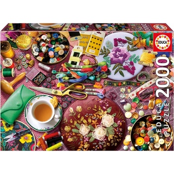 Educa Пъзел Educa - Маса за шиене, 2000 части (EDU20263)