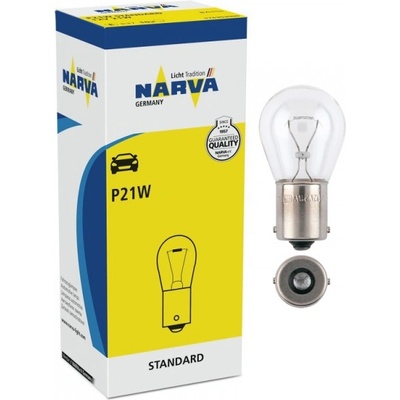 NARVA Крушки P21W 12V BAU15s 10бр (17640)
