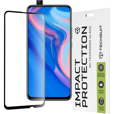 Techsuit Протектор за Huawei P Smart Z / Y9 Prime 2019 - 111D Full Cover / Full Glue Glass - Черен