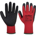 Portwest grip a100 / Ръкавици, потопени в латексова пяна - червени/черни, размер l (a100r8rl)