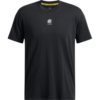 Under Armour Мъжка тениска Under Armour Curry Logo Heavyweight T-Shirt Mens - Black/White