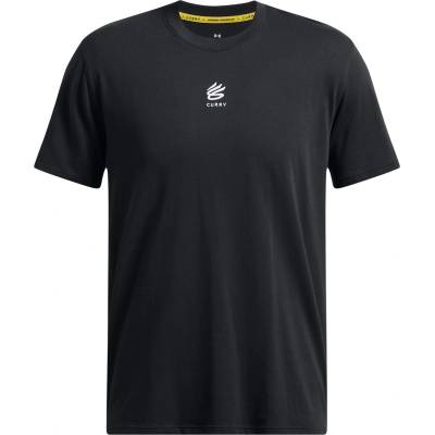 Under Armour Мъжка тениска Under Armour Curry Logo Heavyweight T-Shirt Mens - Black/White