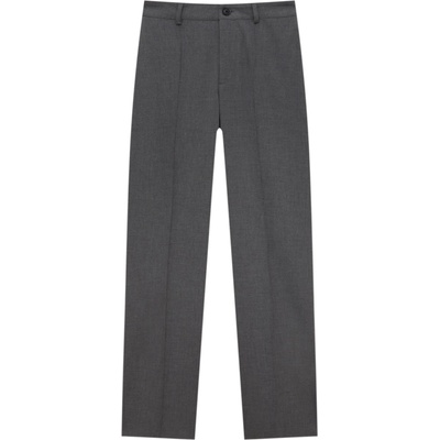Pull&Bear Панталон с ръб сиво, размер M