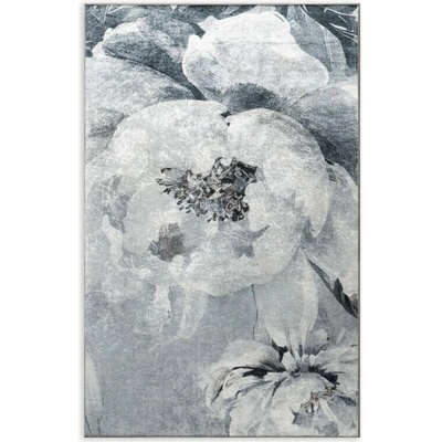 Takoy Koberec 160x220 cm světle šedý, stříbrný s květinovým motivem LOTUS 4-HF-489994 | 160 x 220 cm