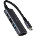 Ttec USB хъб ttec - 4 в 1 Multiport, 4 порта, USB-C, черен (8694470827780)