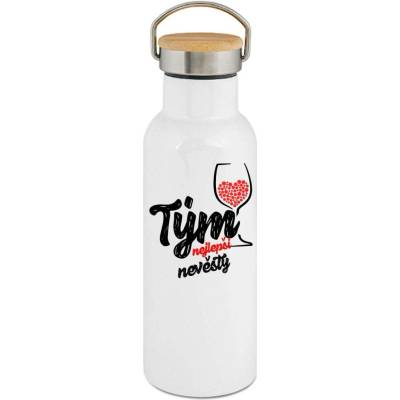 123TRIKO termoska Tým nejlepší nevěsty. Víno 500 ml pes