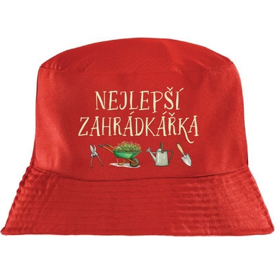 Fajntričko Klobouk s potiskem Nejlepší zahrádkářka