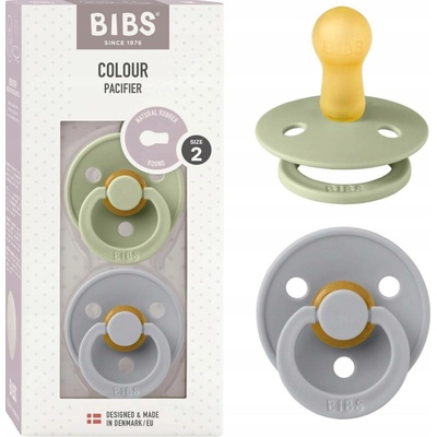 Bibs Colour kaučuk Sage Cloud Noční 2 ks