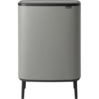 Кош за смет Brabantia Bo Touch Hi 2x30L, Mineral Concrete Grey (1001266)