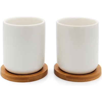 Bredemeijer Чаши за чай UMEA, 200 мл, комплект от 2 бр. , бял, керамика, Bredemeijer (BRED142013)