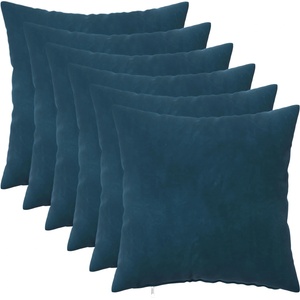 vidaXL Калъфка за възглавница 6 pcs HEERLEN Синьо 50 x 50 cm Кадифе (910784)