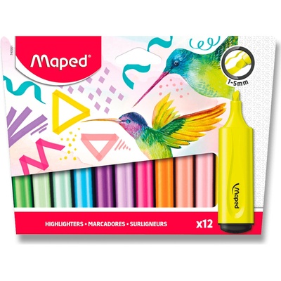 Maped zvýrazňovač Fluo Peps sada 12 ks 40901