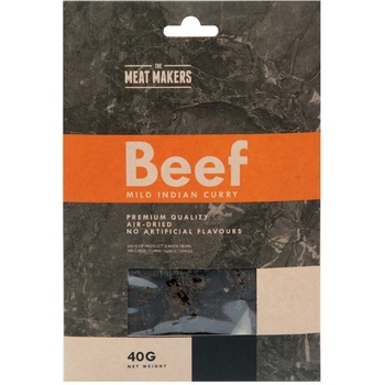 Meat Makers Beef Jerky sušené hovězí maso kari koření 40g