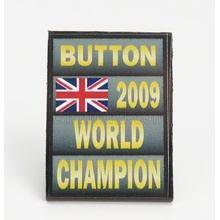 Cartrix Accessories F1 World Champion Plate Pit Board Brawn Gp Mercedes Bgp001 N 22 Season 2009 Jenson Button Šedá Černá Žlutá 1:43