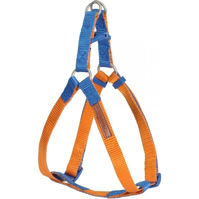 Camon Double Premium Orange/Blue - Нагръдник синьо с оранжево за кучета с обиколка на гърдите 60см - 100 см. / 25 мм