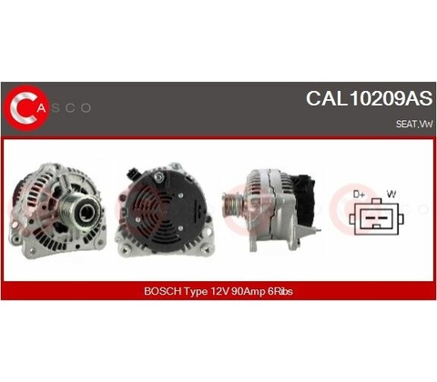 Alternátor CASCO CAL10209AS