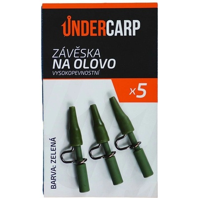 UnderCarp závesky Safety Lead Clip vysokopevnostné zelená 10 ks