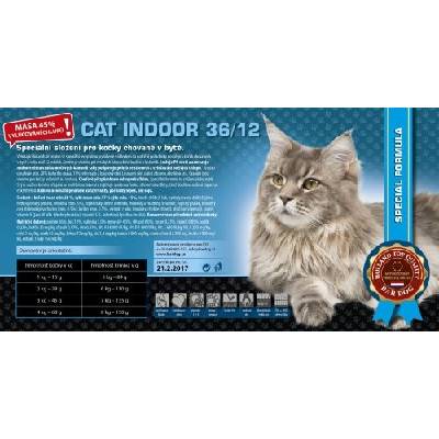 Bardog Super prémiové krmivo pro kočky Cat Indoor 36/12 4 kg