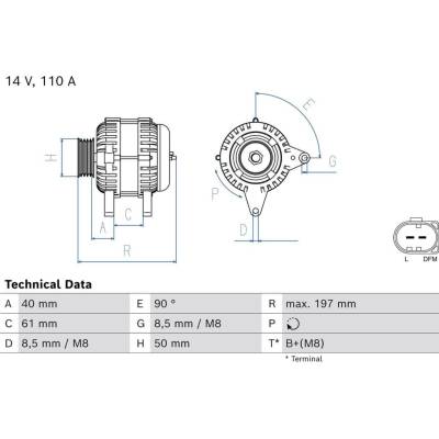 generátor BOSCH 0 986 084 810