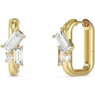 Guess Třpytivé oválné náušnice z oceli Chandelier JUBE05361JWYGT/U