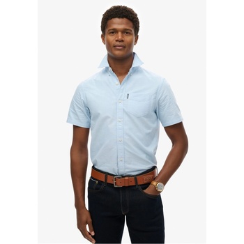 Image 1 of Superdry Риза с къс ръкав Superdry Men's Short Sleeve Oxford Shirt - Light Blue