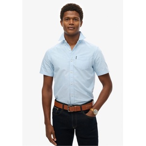 Superdry Риза с къс ръкав Superdry Men's Short Sleeve Oxford Shirt - Light Blue