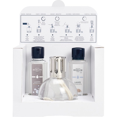 Maison Berger Paris Каталитична лампа Essentielle кръгла с аромат Cotton Caress и неутрализатор Air Pur (4691)