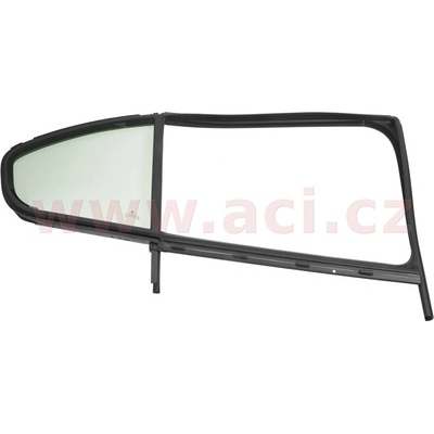 4/11- postranní pevné sklo zd. dveří zelené vč. těsnění (Liftback) ORIGINÁL, P