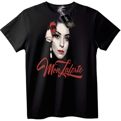 NOONEBRAND Тениска Mon Laferte Изкуство - XL, Black