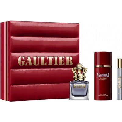 Jean Paul Gaultier Scandal Pour Homme EDT 50 ml + deospray 150 ml + EDT 10 ml darčeková sada