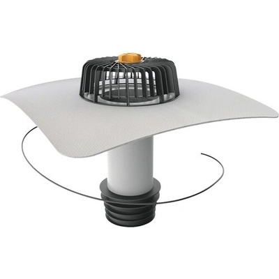 Vyhrievaný sanačný vpust TOPWET s integrovanou PVC manžetou, 144–154 mm