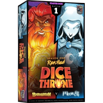 Roxley Games Dice Throne: Season One Rerolled Barbarian vs. Moon Elf