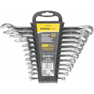 Strend Pro Sada očkoplochých kľúčov 12 dielna 6-22 mm HR31584