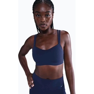 Nike Спортен сутиен Nike Zenvy Strappy Training Bra midnight navy/white