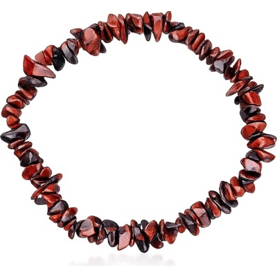 Jantario Zlomkový elastický náramok Obsidián mahagónový Mini 106069