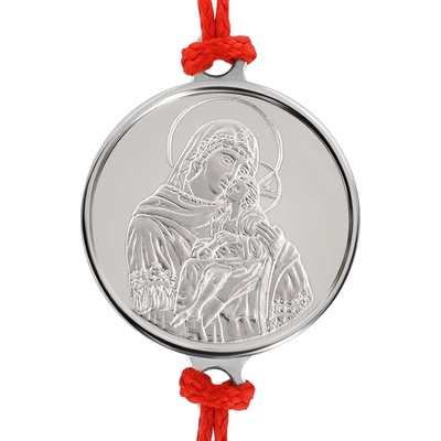 Macoins gold Сребърна гривна Света Богородица Елеуса