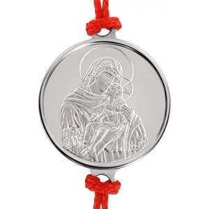 Macoins gold Сребърна гривна Света Богородица Елеуса