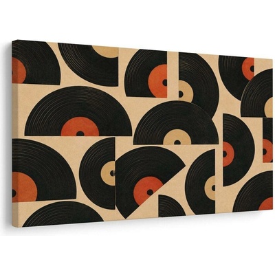 Obraz retro gramofonové desky - 30x20