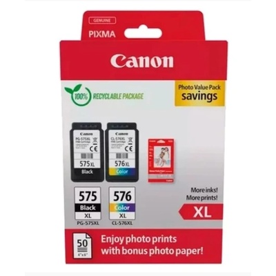 Canon Многократно опакована фотохартия Canon PG575XL+CL576XL+10x15 GP501