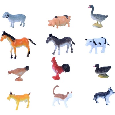 Rappa Комплект фигурки Домашни животни - 12 броя, 4-6 см (381009)