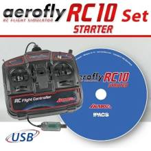 IKARUS Aerofly RC10 STARTER na DVD s USB ovladačem pro Win 10/11