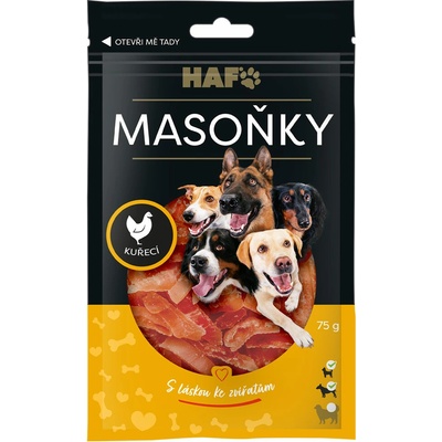 HAF Masoňky kuřecí kousky 75 g