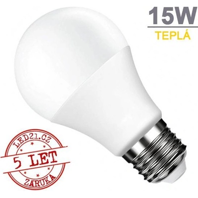 Optonica LED žárovka E27 15W SMD2835 1500 lm CCD Teplá bílá