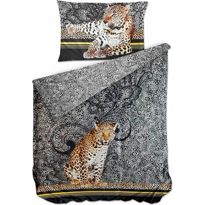 Bierbaum obliečka bavlna satén 5179D Leopard 140x200 70x90