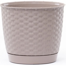 Trebor Kvetináč RATOLLA round mocca 19x16,5cm