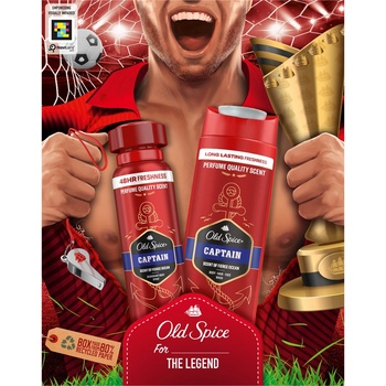 Old Spice Captain deo sprej 150 ml + sprchový gel 250 ml dárkové balení