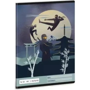 Ars Una Ninjas in the Dark: Тетрадка с редове - 2. клас, A5